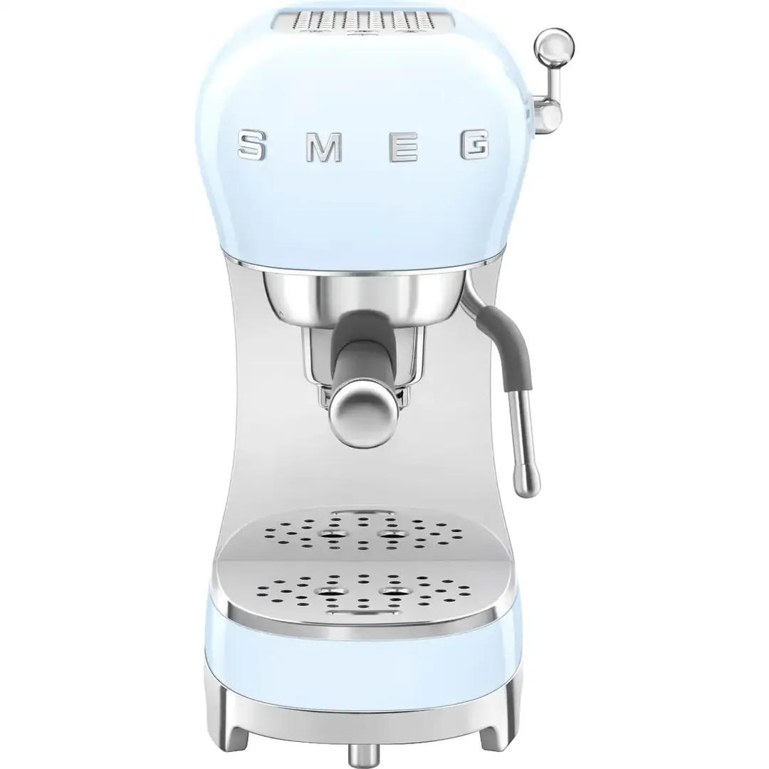 Кофеварка рожковая SMEG ECF02PBEU, пастельный голубой фото 1