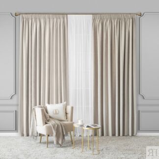 Комплект штор с подхватами Togas Роверо экрю 280x275 см 4 предмета
