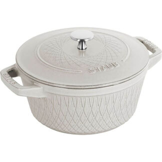 Кокот Staub круглый белый трюфель 24 см, 4,25 л Staub