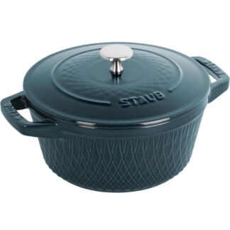 Кокот Staub круглый морская волна 24 см, 4,25 л Staub