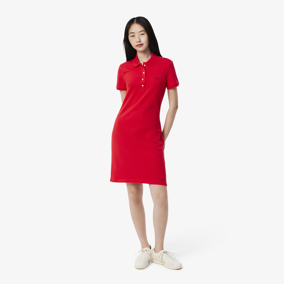 Женское платье-поло Lacoste Slim Fit фото 1