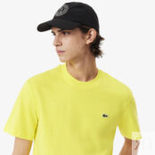Мужская хлопковая футболка Lacoste с коротким рукавом фото 3