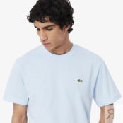 Мужская хлопковая футболка Lacoste с коротким рукавом фото 3