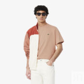 Мужская хлопковая футболка Lacoste с коротким рукавом фото 1
