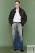Джинсы широкие с эффектом dirty denim befree 4680704153118 фото 1