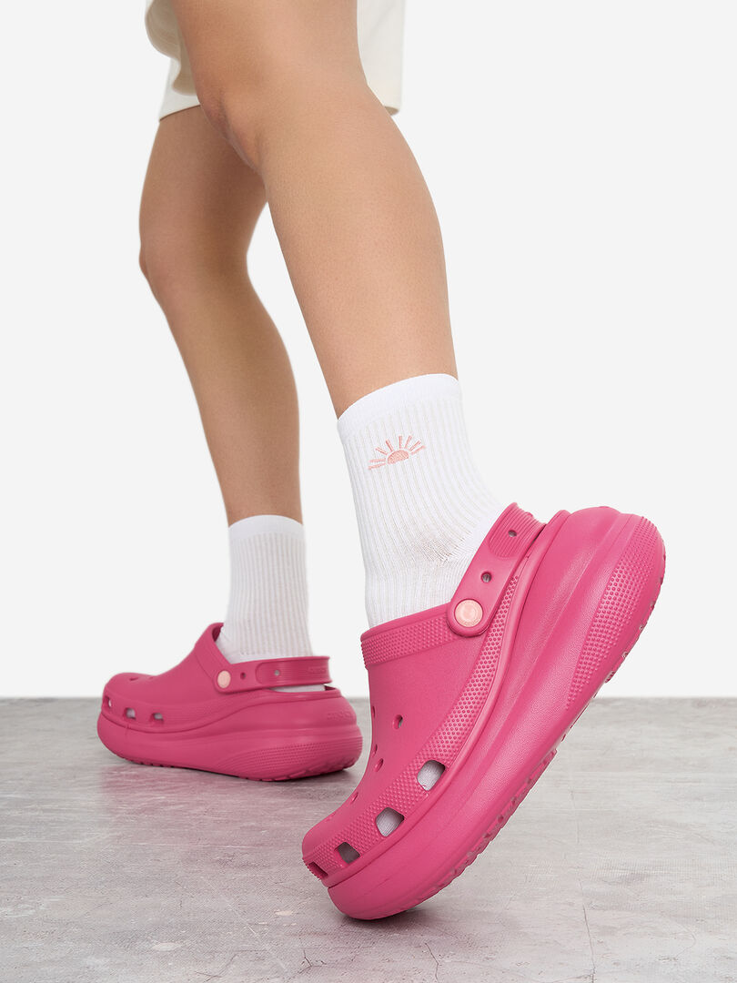 Сабо женские Crocs Crush, Розовый 207521C1G-6ZQ фото 1