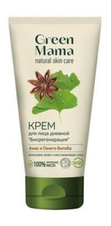 Антивозрастной дневной крем для лица Green Mama Биорегенерация Анис и гинкг