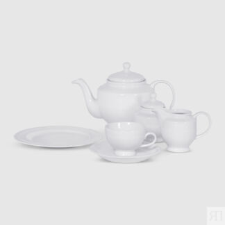 Сервиз чайный Porcelana Bogucice Minos White 21 предмет 6 персон