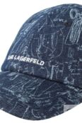 Хлопковая бейсболка с принтом Karl Lagerfeld фото 3