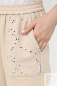 Брюки хлопковые с шитьем TWINSET фото 4