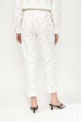 Брюки хлопковые зауженного кроя TWINSET фото 3