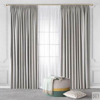 Комплект штор с подхватами Togas Пайнон бежевый 260x300 см