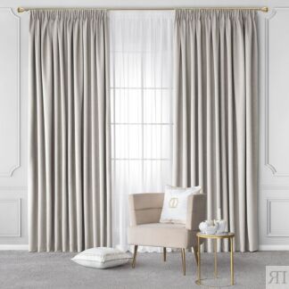 Комплект штор с подхватами Togas Пайнон экрю 260x275 см
