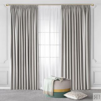 Комплект штор с подхватами Togas Пайнон бежевый 260x275 см