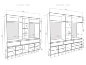 Распашной шкаф-витрина Фабрика Стиль Сольер Гранд 5Ф-А s10624 фото 3