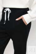Хлопковые брюки на кулиске TWINSET фото 4
