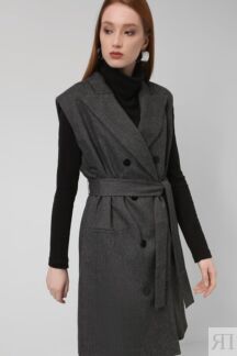 Двубортное платье с поясом Marella