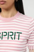 Хлопковая футболка в полоску Esprit Casual фото 4