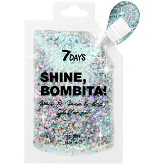 7DAYS Глиттер для лица и тела, блестки SHINE BOMBITA