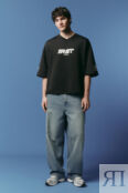 Футболка-джерси oversize с надписью befree 4680704560923 фото 5