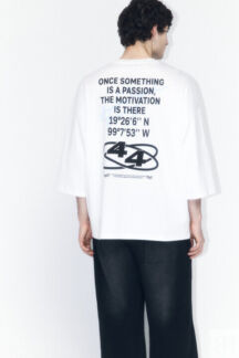Футболка oversize хлопковая с принтом befree