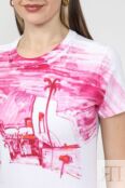 Футболка хлопковая с принтом Desigual фото 4