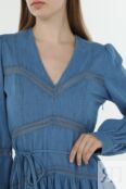 Платье хлопковое с кружевом TWINSET фото 4