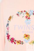 Хлопковое худи с принтом TWINSET фото 4