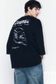 Футболка oversize хлопковая с принтом befree 4680704376920 фото 1