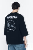 Футболка oversize хлопковая с принтом befree 4680704376920 фото 3