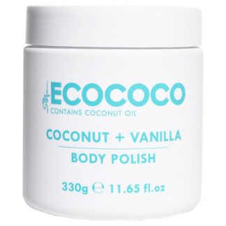 ECOCOCO Скраб для тела отшелушивающий и питательный Кокос и Ваниль Coconut