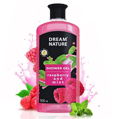 DREAM NATURE Гель для душа "Малина и мята" 500.0 MPL174153 фото 1