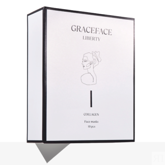 GRACE FACE Набор увлажняющих тканевых масок для лица с коллагеном и гиалуро