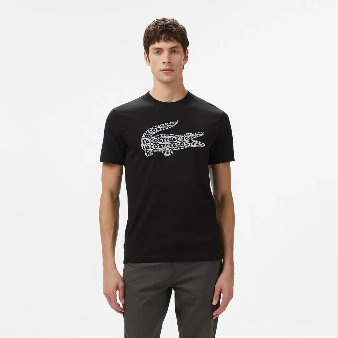 Мужская футболка Lacoste  из хлопка фото 1