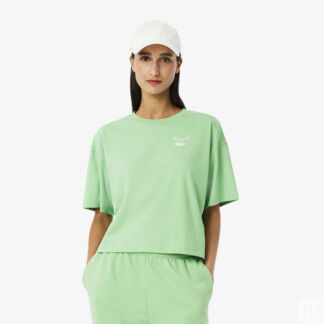 Женская футболка Lacoste  из хлопка