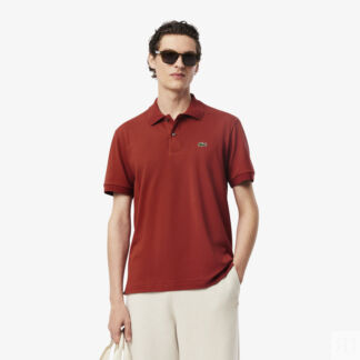 Мужское поло Lacoste  из смеси эластичного органического хлопка