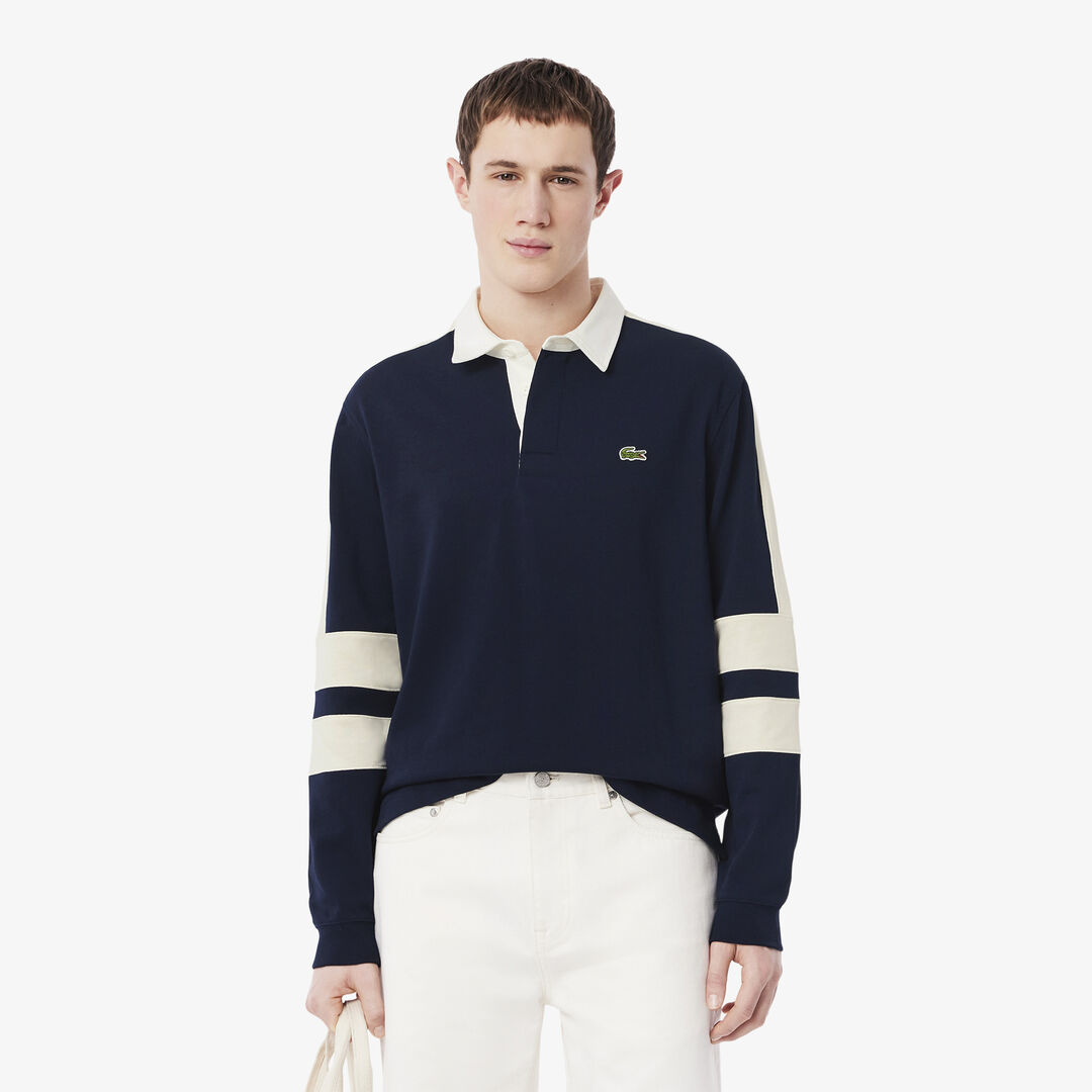 Мужское хлопковое регби Lacoste фото 1