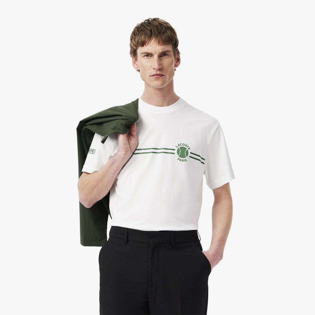 Мужская хлопковая футболка Lacoste фото 1