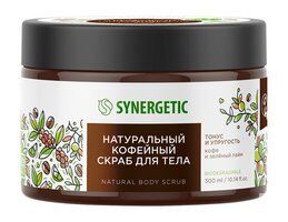 Тонизирующий скраб для тела с ароматом кофе и лайма Synergetic Natural Body