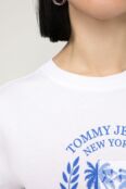 Футболка хлопковая с принтом Tommy Jeans фото 4