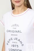 Футболка хлопковая с принтом PEPE JEANS фото 4