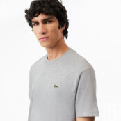 Мужская хлопковая футболка Lacoste с коротким рукавом фото 3