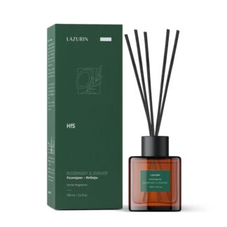 Ароматический диффузор LAZURIN «Rosemary & Ginger» Розмарин Имбирь 100 мл