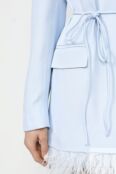 Платье пиджачного кроя с перьями TWINSET фото 4