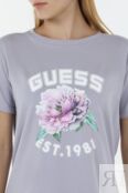 Футболка хлопковая с принтом Guess фото 4