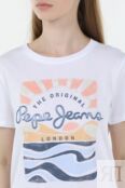 Футболка хлопковая с принтом PEPE JEANS фото 4