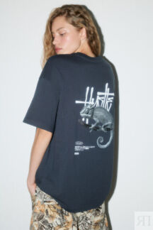 Футболка oversize хлопковая с принтом befree