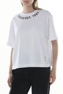 Футболка хлопковая с логотипом Guess