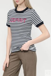 Хлопковая футболка в полоску Esprit Casual
