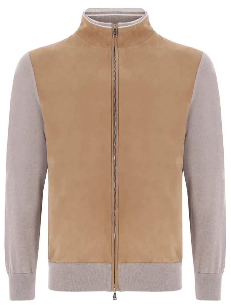 Бомбер комбинированный FIORONI CASHMERE фото 1